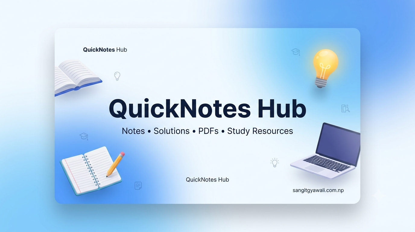 QuickNotes Hub Banner